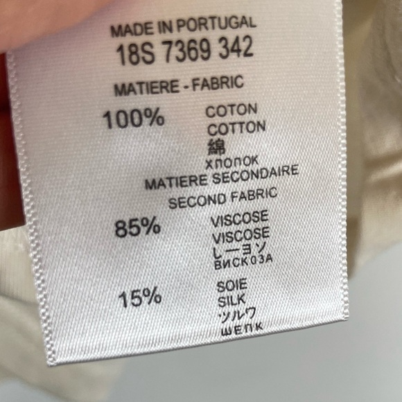 Women's Tiger Short Sleeves T-Shirt Size M Color Cream Cotton - Picture 8 of 9